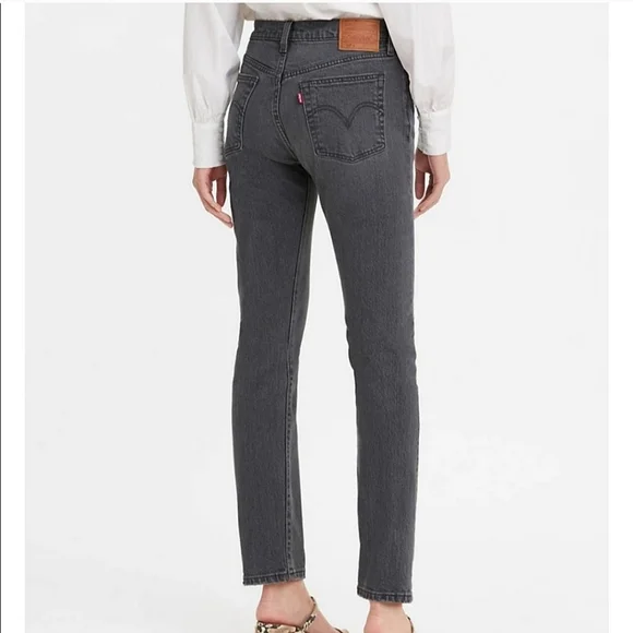 Levi's 501 High Rise Skinny Jean Gray - Picture 9 of 12